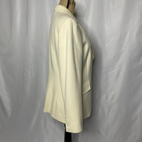 Brooks Brothers Ivory Wool Angora Blazer Jacket - Picture 7 of 12